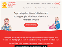 Tablet Screenshot of childrensheartbeattrust.org